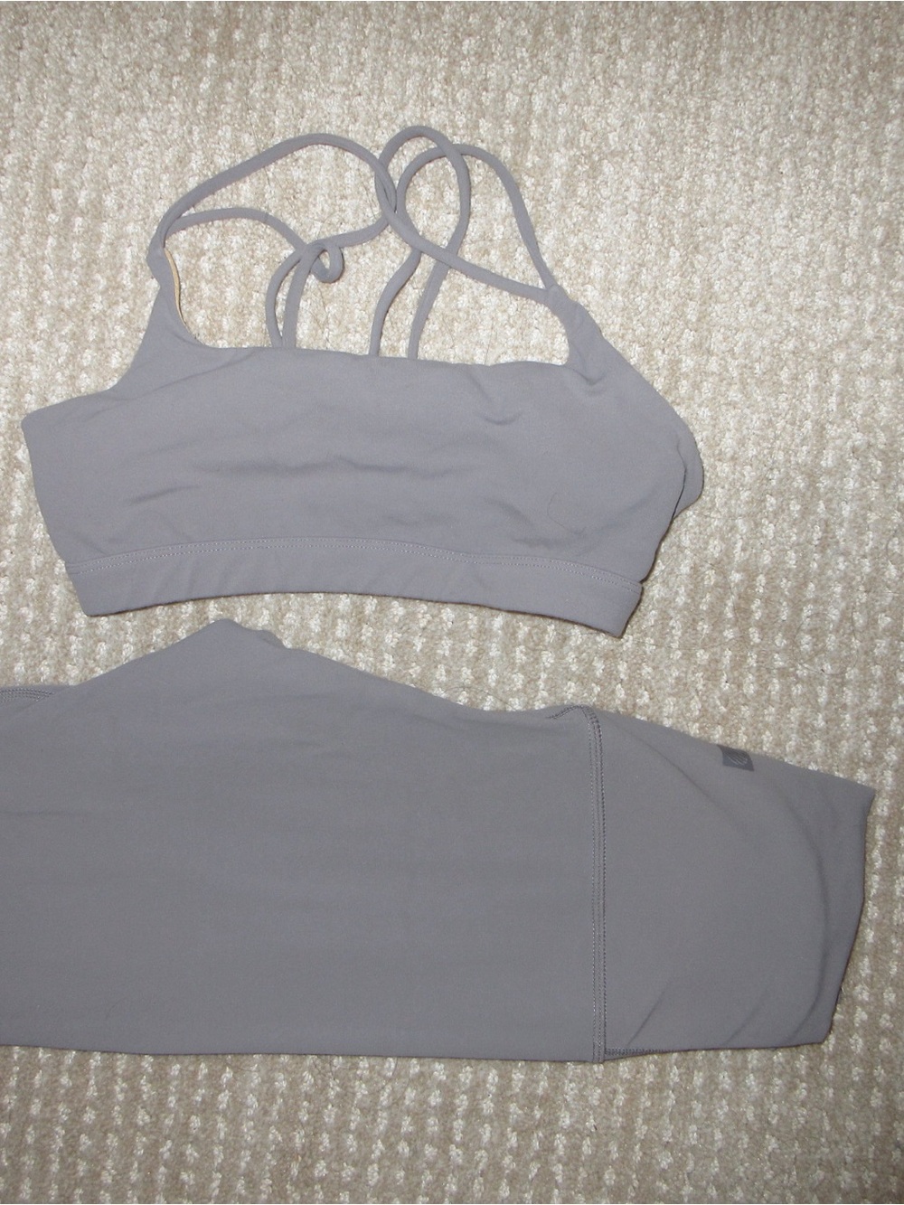 MPG XS Grey Cloud Set - Strappy Bra and leggings
